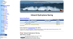 Desktop Screenshot of inboardhydroplanes.com